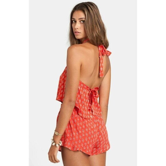 Billabong Juniors Festival Vibes Woven Halter Top Size Large - Picture 8 of 10